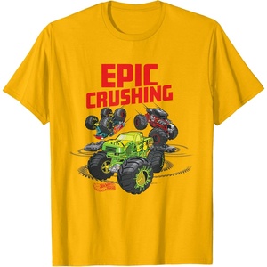 image:imageHot Wheels Monster Trucks  Epic Crushing TShirtGolden Yellow