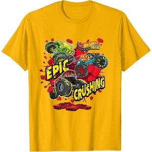 image:imageHot Wheels Monster Trucks  Epic Crushing TShirtGolden Yellow