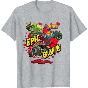 image:imageHot Wheels Monster Trucks  Epic Crushing TShirtHeather Grey
