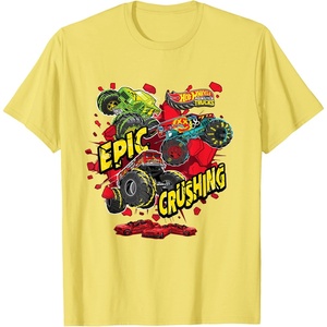 image:imageHot Wheels Monster Trucks  Epic Crushing TShirtLemon Yellow
