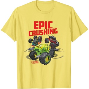 image:imageHot Wheels Monster Trucks  Epic Crushing TShirtLemon Yellow