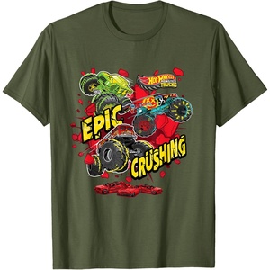 image:imageHot Wheels Monster Trucks  Epic Crushing TShirtOlive Green
