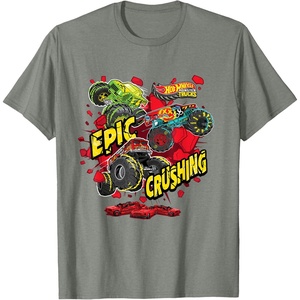 image:imageHot Wheels Monster Trucks  Epic Crushing TShirtOlive Heather