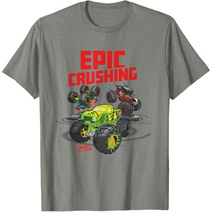 image:imageHot Wheels Monster Trucks  Epic Crushing TShirtOlive Heather