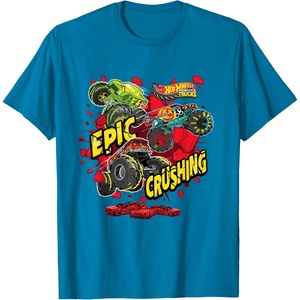 image:imageHot Wheels Monster Trucks  Epic Crushing TShirtSapphire Blue
