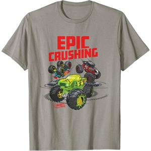 image:imageHot Wheels Monster Trucks  Epic Crushing TShirtSlate Grey