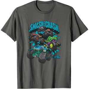 image:imageHot Wheels Monster Trucks  Epic Smash and Crash TShirtAsphalt Grey