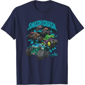 image:imageHot Wheels Monster Trucks  Epic Smash and Crash TShirtNavy Blue