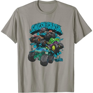image:imageHot Wheels Monster Trucks  Epic Smash and Crash TShirtSlate Grey