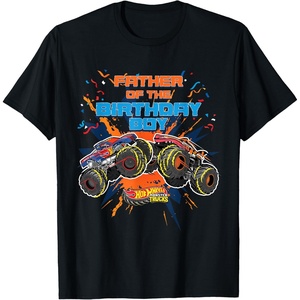 image:imageHot Wheels Monster Trucks  Father of Birthday Boy TShirtBlack