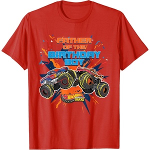 image:imageHot Wheels Monster Trucks  Father of Birthday Boy TShirtRed
