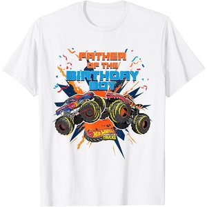 image:imageHot Wheels Monster Trucks  Father of Birthday Boy TShirtWhite