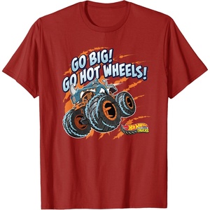 image:imageHot Wheels Monster Trucks  Go Big Go Hot Wheels TShirtCranberry Red