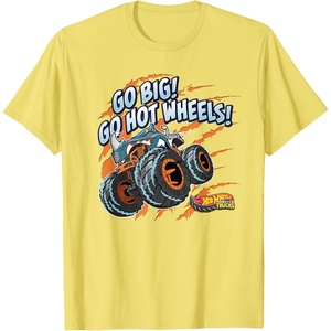 image:imageHot Wheels Monster Trucks  Go Big Go Hot Wheels TShirtLemon Yellow