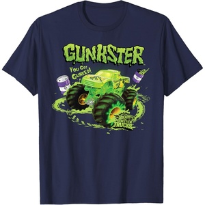 image:imageHot Wheels Monster Trucks  Gunkster TShirtNavy Blue