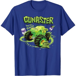 image:imageHot Wheels Monster Trucks  Gunkster TShirtRoyal Blue