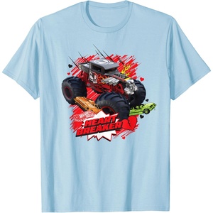 image:imageHot Wheels Monster Trucks  Heart Breaker TShirtBaby Blue