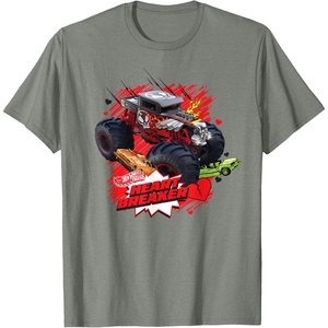 image:imageHot Wheels Monster Trucks  Heart Breaker TShirtOlive Heather