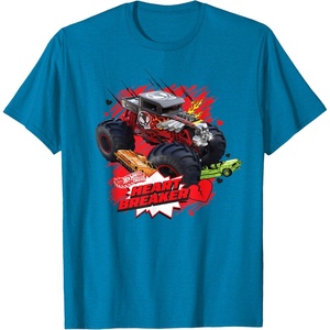 image:imageHot Wheels Monster Trucks  Heart Breaker TShirtSapphire Blue