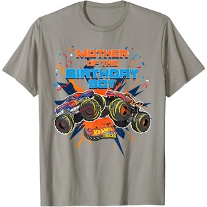 image:imageHot Wheels Monster Trucks  Mother of Birthday Boy TShirtSlate Grey