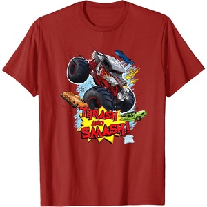 image:imageHot Wheels Monster Trucks  Trash and Smash TShirtCranberry Red