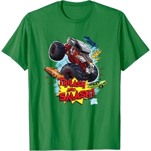 image:imageHot Wheels Monster Trucks  Trash and Smash TShirtKelly Green
