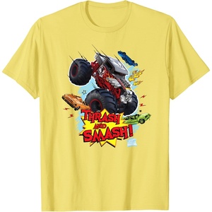 image:imageHot Wheels Monster Trucks  Trash and Smash TShirtLemon Yellow
