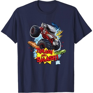 image:imageHot Wheels Monster Trucks  Trash and Smash TShirtNavy Blue