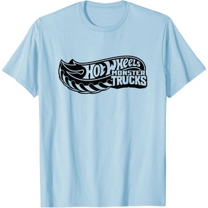 image:imageHot Wheels Monster Trucks Black Logo TShirtBaby Blue