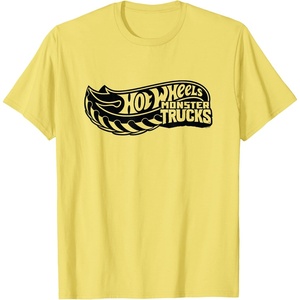 image:imageHot Wheels Monster Trucks Black Logo TShirtLemon Yellow