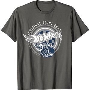 image:imageHot Wheels Original Stunt Brand Grey Logo TShirtAsphalt Grey
