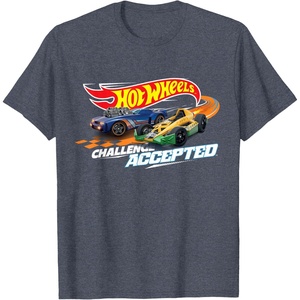 image:imageHot Wheels Race Time Challenged Accepted TShirtHeather Blue
