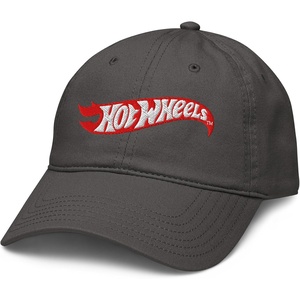 image:imageHot Wheels Red Logo Adjustable Baseball HatAsphalt Grey