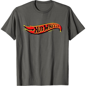 image:imageHot Wheels Red and Yellow Logo TShirtAsphalt Grey