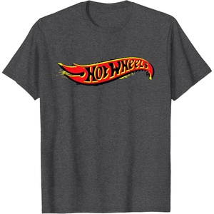 image:imageHot Wheels Red and Yellow Logo TShirtDark Heather Grey