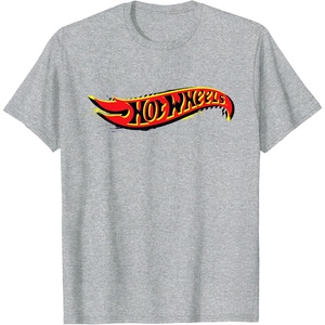 image:imageHot Wheels Red and Yellow Logo TShirtHeather Grey