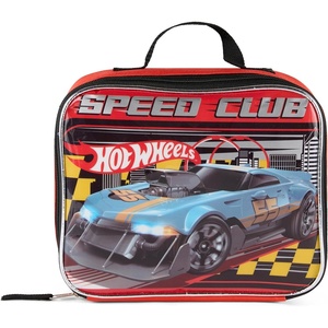 image:imageHot Wheels Speed Club Insulated Lunch Box Full Zip Around Lunch Tote Bag for Hot and Cold Food Racing Design MulticoloredHot Wheels