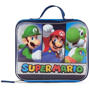 image:imageHot Wheels Speed Club Insulated Lunch Box Full Zip Around Lunch Tote Bag for Hot and Cold Food Racing Design MulticoloredSuper Mario