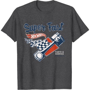 image:imageHot Wheels Super Fast Parts amp Service TShirtDark Heather Grey
