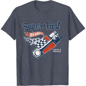 image:imageHot Wheels Super Fast Parts amp Service TShirtHeather Blue