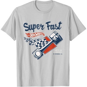 image:imageHot Wheels Super Fast Parts amp Service TShirtSilver Grey