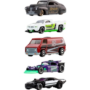 image:imageHot Wheels Toy Cars Batman 5Pack Set of 5 164 Scale DieCast Silver Series SuperVillain Vehicles with Enhanced Deco Execution amp Authentic Details Amazon Exclusive5Pack Villains