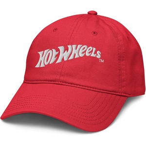 image:imageHot Wheels White Logo Adjustable Baseball HatRed