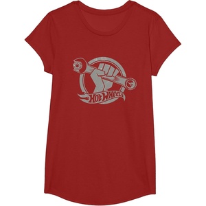 image:imageHot Wheels Wrench Light Grey TShirtCranberry Red