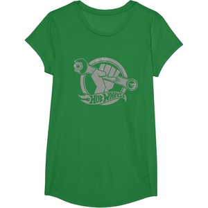 image:imageHot Wheels Wrench Light Grey TShirtKelly Green