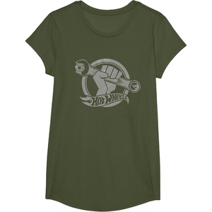 image:imageHot Wheels Wrench Light Grey TShirtOlive Green