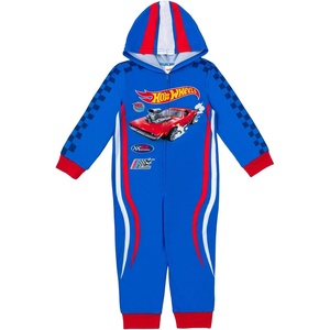 image:imageHot Wheels Zip Up Hooded Coverall Toddler to Big Kid Sizes 3T  1012Blue