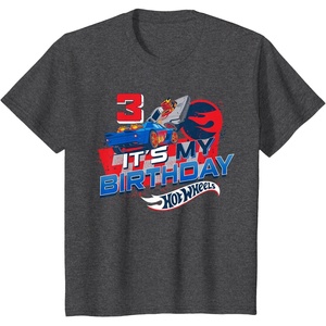 image:imageKids Hot Wheels Its My 3rd Birthday Dare to be Rad TShirtDark Heather Grey