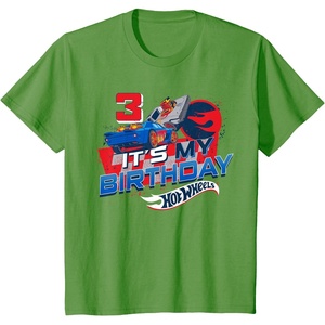 image:imageKids Hot Wheels Its My 3rd Birthday Dare to be Rad TShirtGrass Green