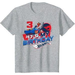 image:imageKids Hot Wheels Its My 3rd Birthday Dare to be Rad TShirtHeather Grey